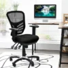 Costway Mesh Office Chair 3-Paddle Computer Desk Chair W/ Adjustable Seat