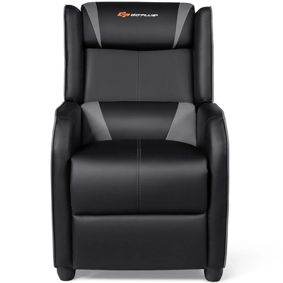 Costway Massage Gaming Recliner Chair Single Living Room Sofa Home Theater Seat PurpleGray - Image 8