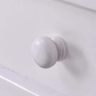 Costway 2PCS Night Stand 3 Tiers 1 Drawer Bedside End Table Organizer Wood W/2 Baskets - Image 7