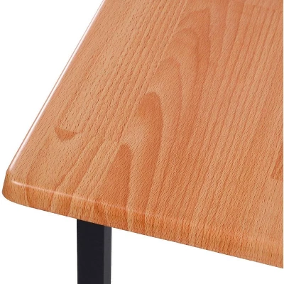 Costway 47'' Dining Table Modern Rectangular Kitchen With Spacious Tabletop & Steel Legs - Image 3