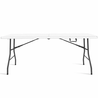 Costway 6' Folding Table Portable Plastic Indoor Outdoor Picnic Party Dining Camp Tables - Image 8