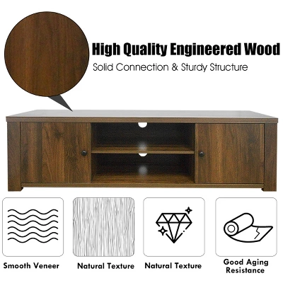Costway TV Stand For TV's Up To 65'' W/Storage Cabinets & Shelves - Image 9