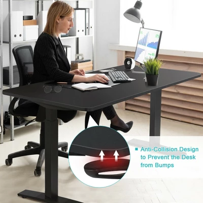 Costway 55''x28'' Electric Standing Desk Sit To Stand Workstation Dual Motor - Image 3