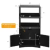 Costway Bathroom Storage Cabinet W/Drawer Shelf Cupboard Floor Cabinet