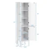 Costway Freestanding Bathroom Storage Cabinet Linen Tower Kitchen Living Room