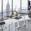 Costway 48'' Electric Sit To Stand Desk Adjustable Standing Workstation W/Control