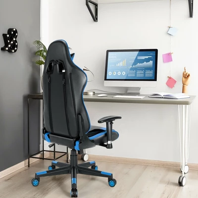 Costway Gaming Chair Adjustable Swivel Racing Style Computer Office Chair - Image 4
