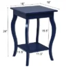 Costway Set Of 2 NightStands Side Table End Table Accent Table W/ Shelf Indigo
