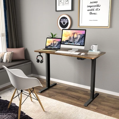 Costway Industrial Electric Adjustable Standing Up Desk Dual Motor W/ Controller - Image 2