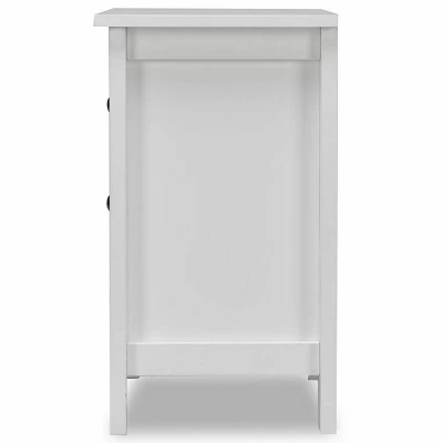 2PCS Nightstand End Beside Table Drawers Modern Storage Bedroom Furniture White - Image 8