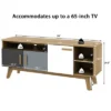 Costway TV Stand For TVs Up To 65'' Entertainment Center Console W/ Adjustable Shelf