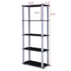 Costway 5-Tier Multi-Functional Storage Shelves Rack Display Bookcase Home Furni Black