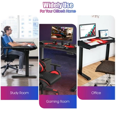 Costway Electric Standing Gaming Desk Sit To Stand Height Adjustable Splice Board - Image 4