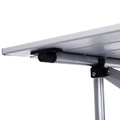 Costway Roll Up Portable Folding Camping Square Aluminum Picnic Table W/Bag (55'' ) - Image 5