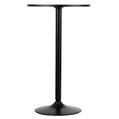 Costway 4 PCS Round Pub Table 24'' Bistro Bar Cocktail Table W/Metal Base Black - Image 5