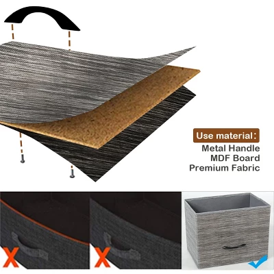 Costway 8 Drawer Fabric Dresser Hanger&Shoe Rack Multifunctional Storage Tower Metal - Image 8