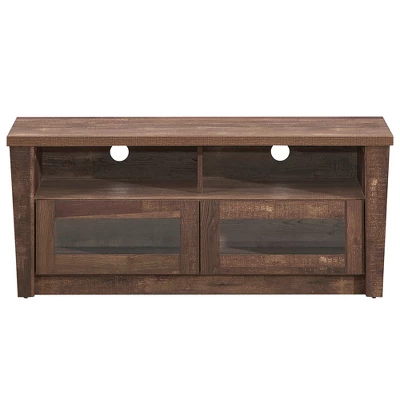 Costway TV Stand Entertainment Center Hold Up To 55'' TV With 2 Shelves & 2 Door Cabints - Image 9