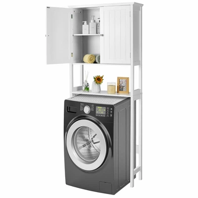 Costway Bathroom Over The Toilet Storage Cabinet With Adjustable Shelf - Image 9