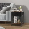 Costway 2-tier Nightstand Bedside End Sofa Table With Drawer For Living Room