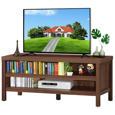 Costway 3-Tier TV Stand Console Cabinet For TV's Up To 45'' W/ Storage Shelves - Image 9