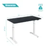 Costway Electric 55''x28'' Standing Desk Adjustable Sit To Stand W/ Controller