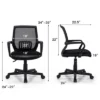 Costway Mesh Office Chair Height Adjustable Executive Chair W/ Lumbar Support