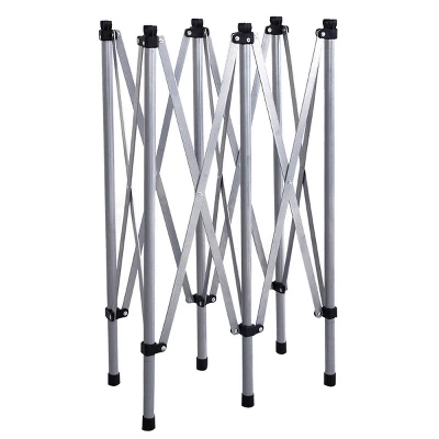 Costway Roll Up Portable Folding Camping Square Aluminum Picnic Table W/Bag (55'' ) - Image 2