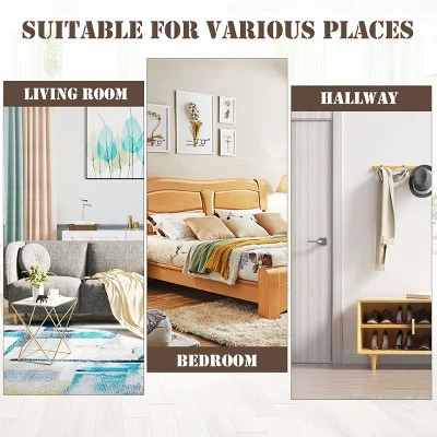 Costway 5 Drawer Dresser Wood Chest Of Drawers Storage Freestanding Cabinet Organizer - Image 4