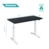 Costway Electric 55''x28'' Standing Desk Sit To Stand Workstation Dual Motor