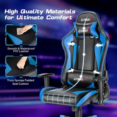 Costway Gaming Chair Adjustable Swivel Racing Style Computer Office Chair - Image 8