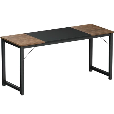 Costway 63'' Dining Table Rectangular Two-Tone Kitchen Table For 6 People W/ Metal Frame - Image 9