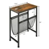 Costway 2PCS Narrow End Table With Holder Sling Industrial Accent Console Table