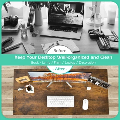 Costway Computer Desk Writing Workstation Study Laptop Table Home Office - Image 4