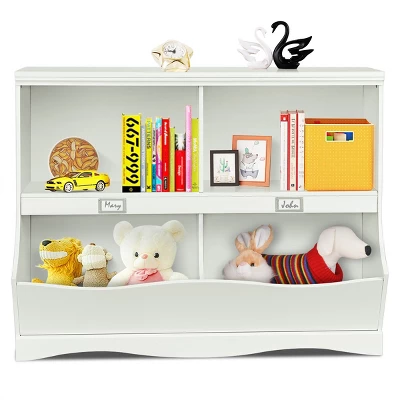 Costway Kids Storage Unit Bookshelf Bookcase Toy Organizer Bookshelf Bookcase - Image 8