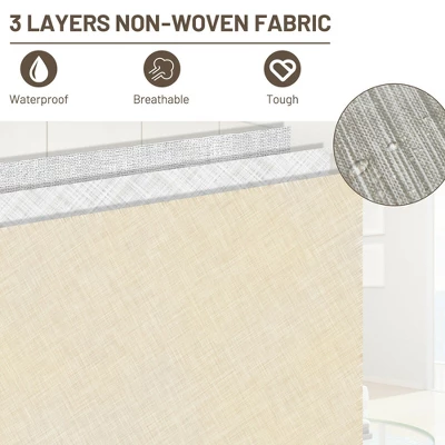 Costway Stackable Large Bins Cubes W/Lids Storage Organizers W/Linen&Oxford Fabric 4 Sets - Image 7