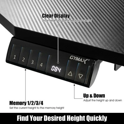 Costway Electric Standing Gaming Desk Sit To Stand Height Adjustable Splice Board - Image 6