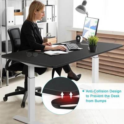 Costway Electric 55''x28'' Standing Desk Sit To Stand Workstation Dual Motor - Image 3