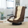 360-Degree Swivel Gaming Floor Chair With Foldable Adjustable Backrest