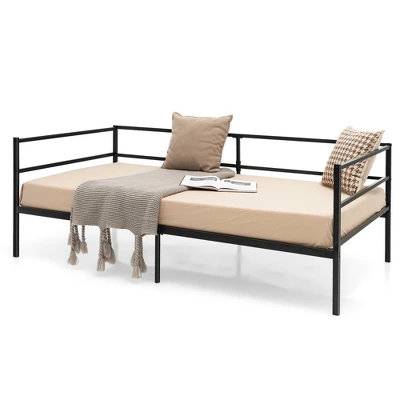 Costway Twin Daybed Sofa Bed Frame Metal Platform With Headboard For Guest - Living Room - Image 8