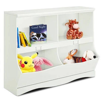Costway Kids Storage Unit Bookshelf Bookcase Toy Organizer Bookshelf Bookcase - Image 10