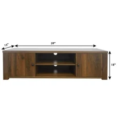 Costway TV Stand For TV's Up To 65'' W/Storage Cabinets & Shelves