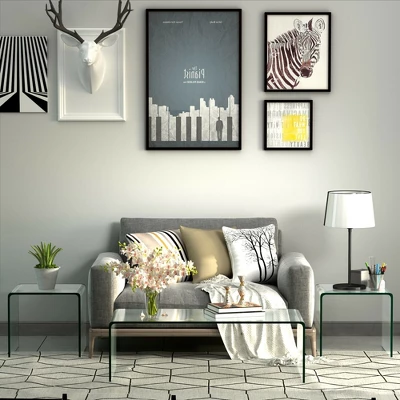 Costway Tempered Glass End Table Transparent Sofa Side Accent Table Living Room - Image 5