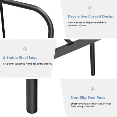 Costway Twin Size Metal Bed Frame Heavy Duty Mattress Foundation Under Bed Storage - Image 9