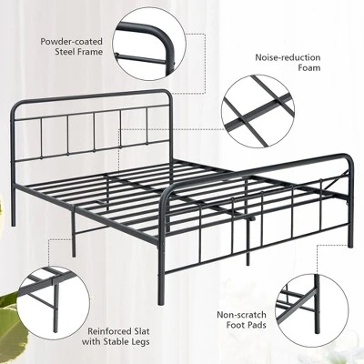 Costway Full Size Heavy Duty Metal Bed Frame Headboard Platform Mattress Foundation - Image 6