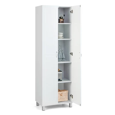 Costway 73.5''Double Door Tall Pantry Cabinet Freestanding Versatile Storage Organizer - Image 8