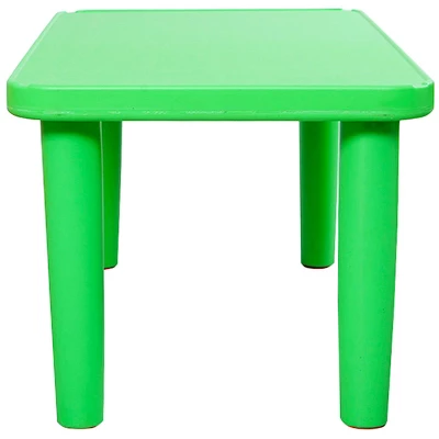 Costway Kids Portable Plastic Table Learn And Play Activity School Home Furniture Green - Image 4