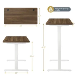 Costway Electric Adjustable Standing Up Desk Dual Motor W/ Controller