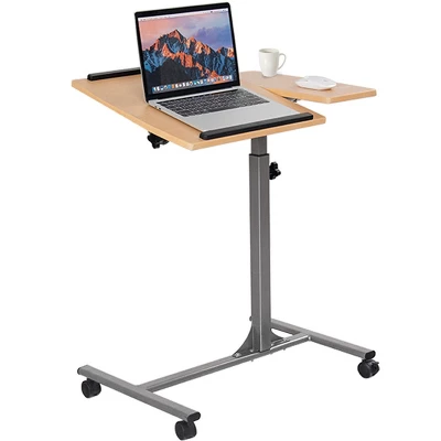 Costway 1PC Adjustable Laptop Notebook Desk Table Stand Holder Swivel Home Office Wheel - Image 9