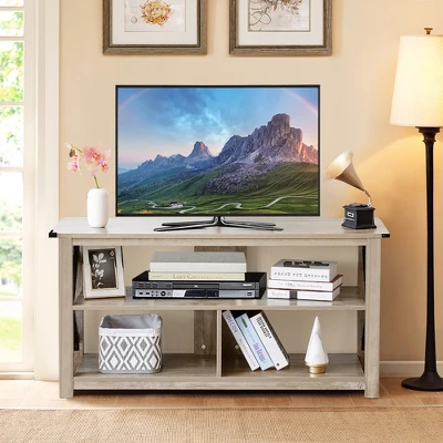 Costway Modern TV Stand For TV's Up To 55" W/ 3-Tier Open Shelves - Image 2