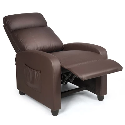 Recliner Massage Chair, Ergonomic Adjustable Single Sofa With Padded Seat BlackBrownGray - Image 7